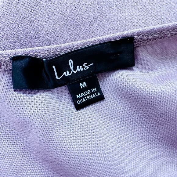 Lulus Forever Your Girl Tulip Hem Sleeveless Bodycon Mini Dress Mauve Pink M NWT - Picture 8 of 12